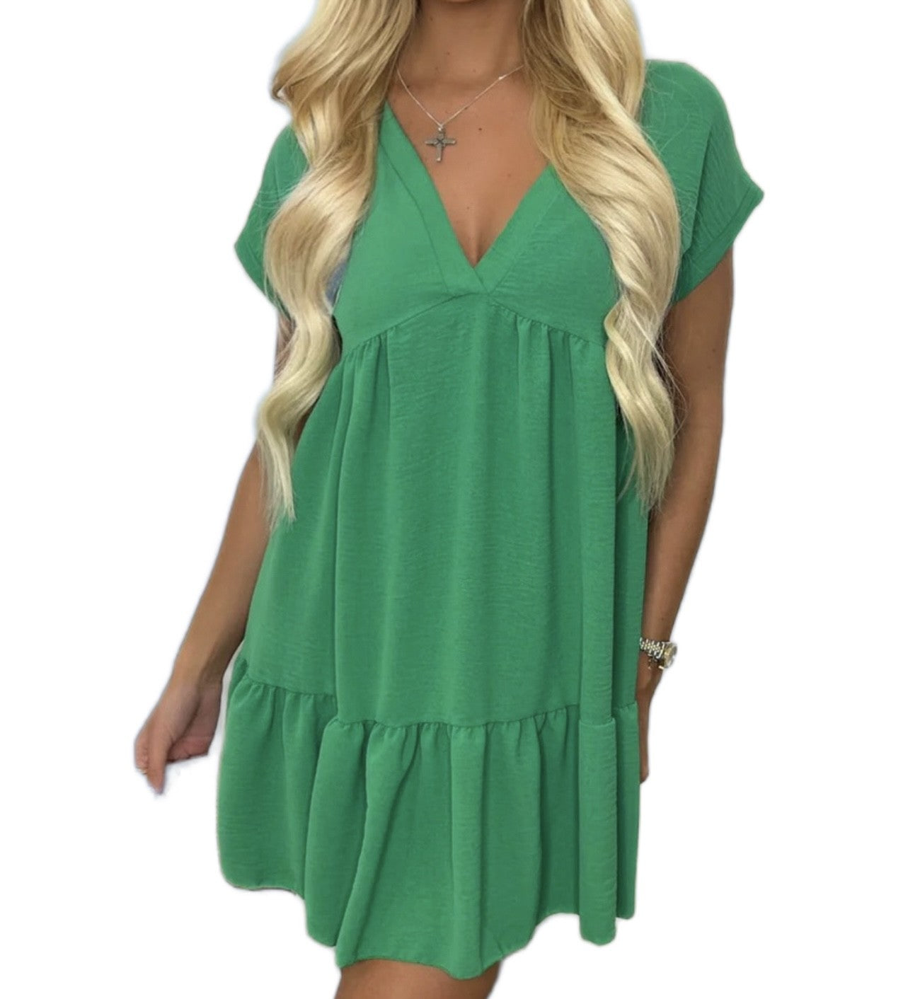 Short Sleeve Swing Dress