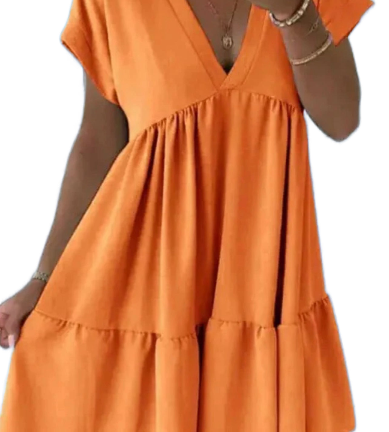 Short Sleeve Swing Dress