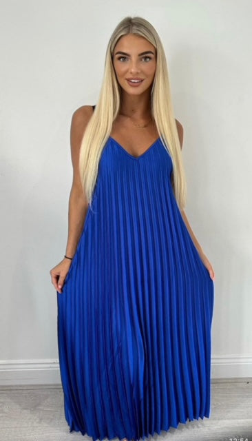 Pleated Summer Maxi Dress